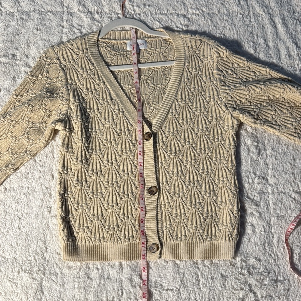 NWOT Driftwood Nancy Cardigan Size S color: Oat - Picture 11 of 12
